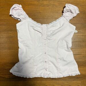 Hollister On/Off-the-Shoulder Ruffle Trim Top